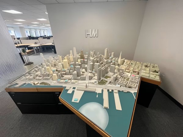 3D model in Heller Manus office